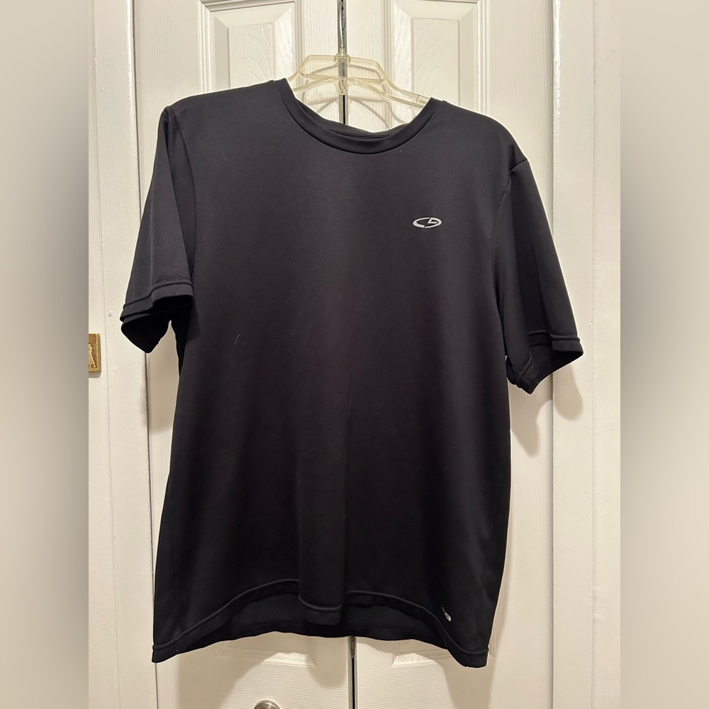 Large Champion black nylon shirt